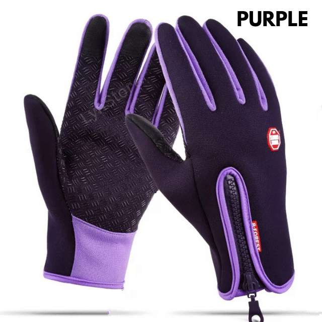 Heated Winter Gloves - Touchscreen, Waterproof, Fleece Lined