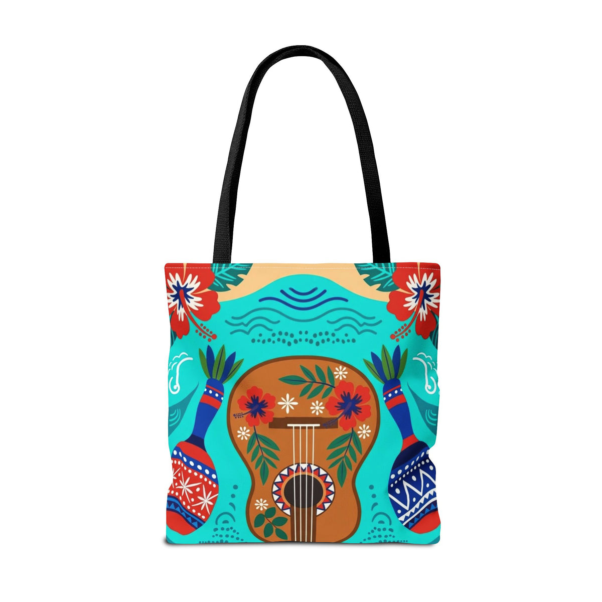 Dominican Republic Guitar & Maracas Tote Bag