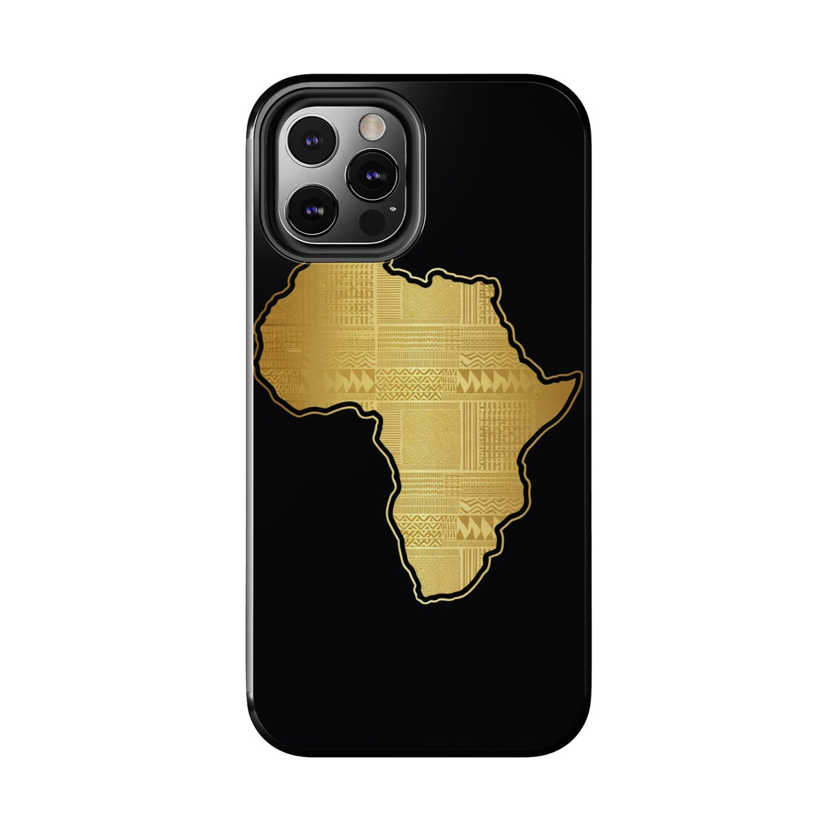 Africa Gold Map Phone Case