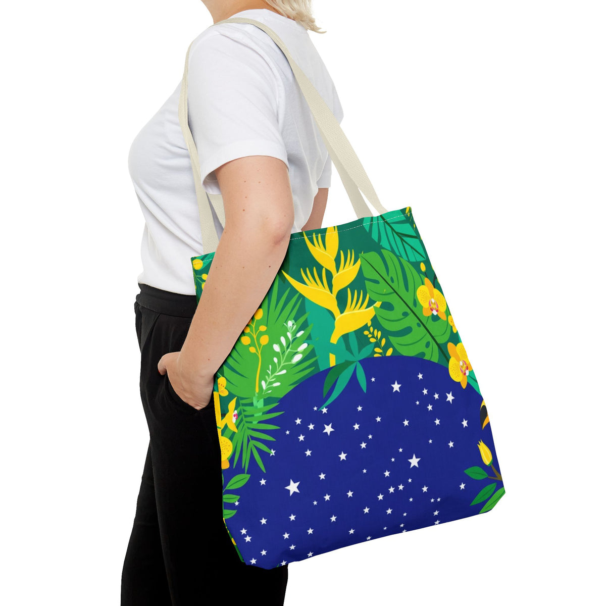 Brazil Tropical Globe Tote Bag