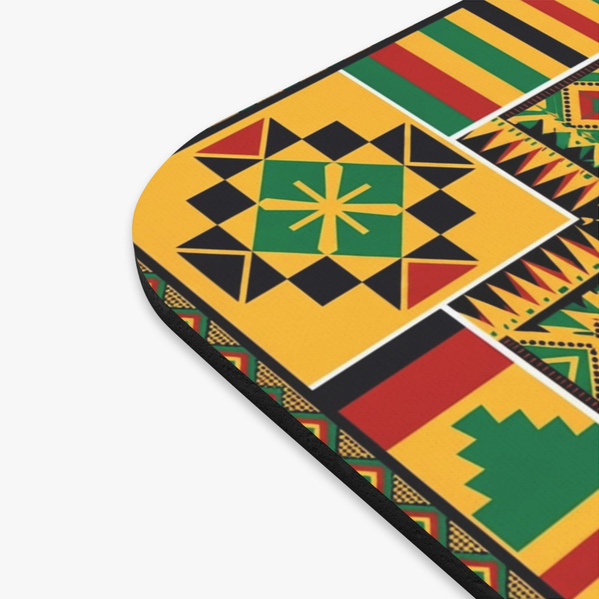 Rectangle Mouse Pad with African Heritage Pattern and Black History Design
