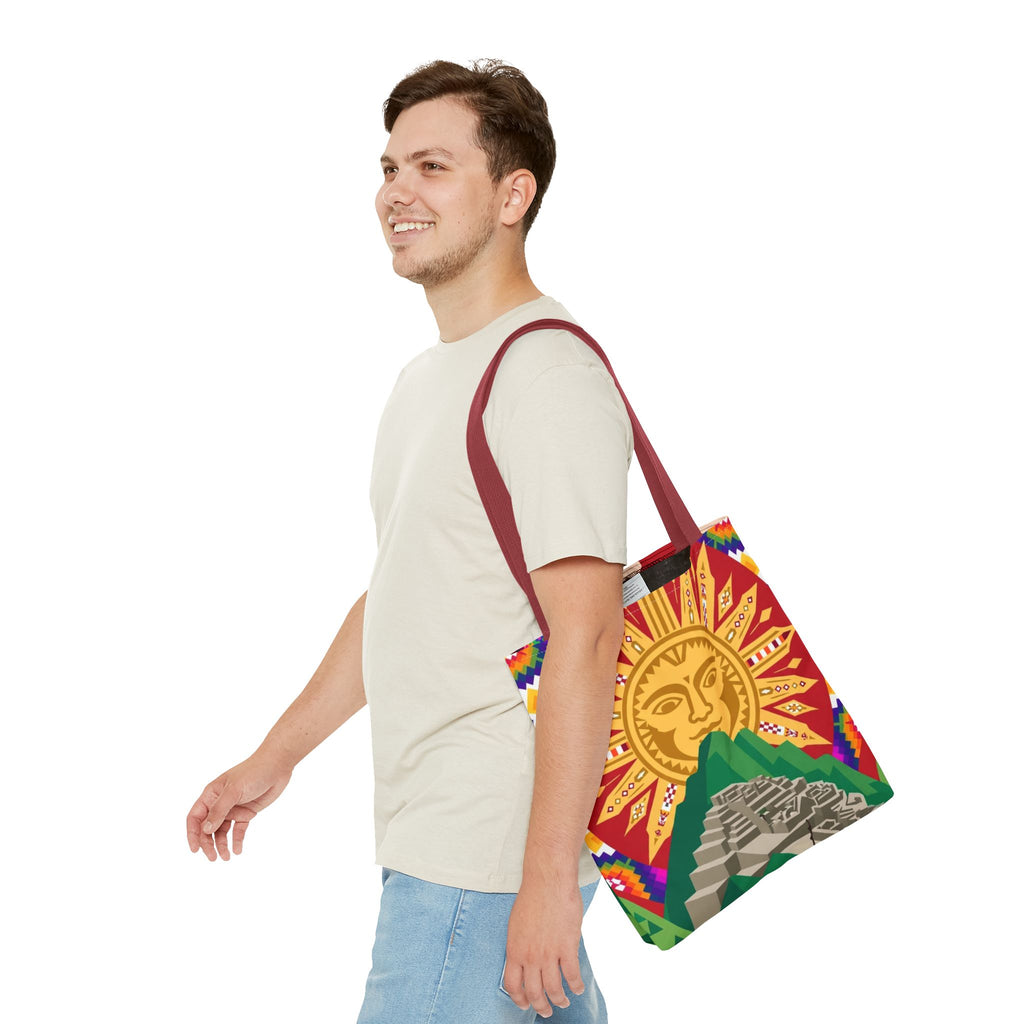 Peru Llama & Machu Picchu Tote Bag