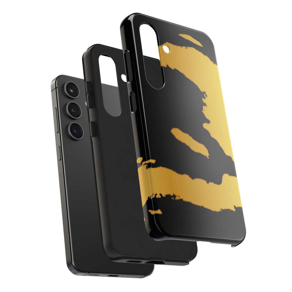 Haiti Gold Map Phone Case