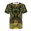 Jamaica Hummingbird & Guitar All-Over Print T-Shirt