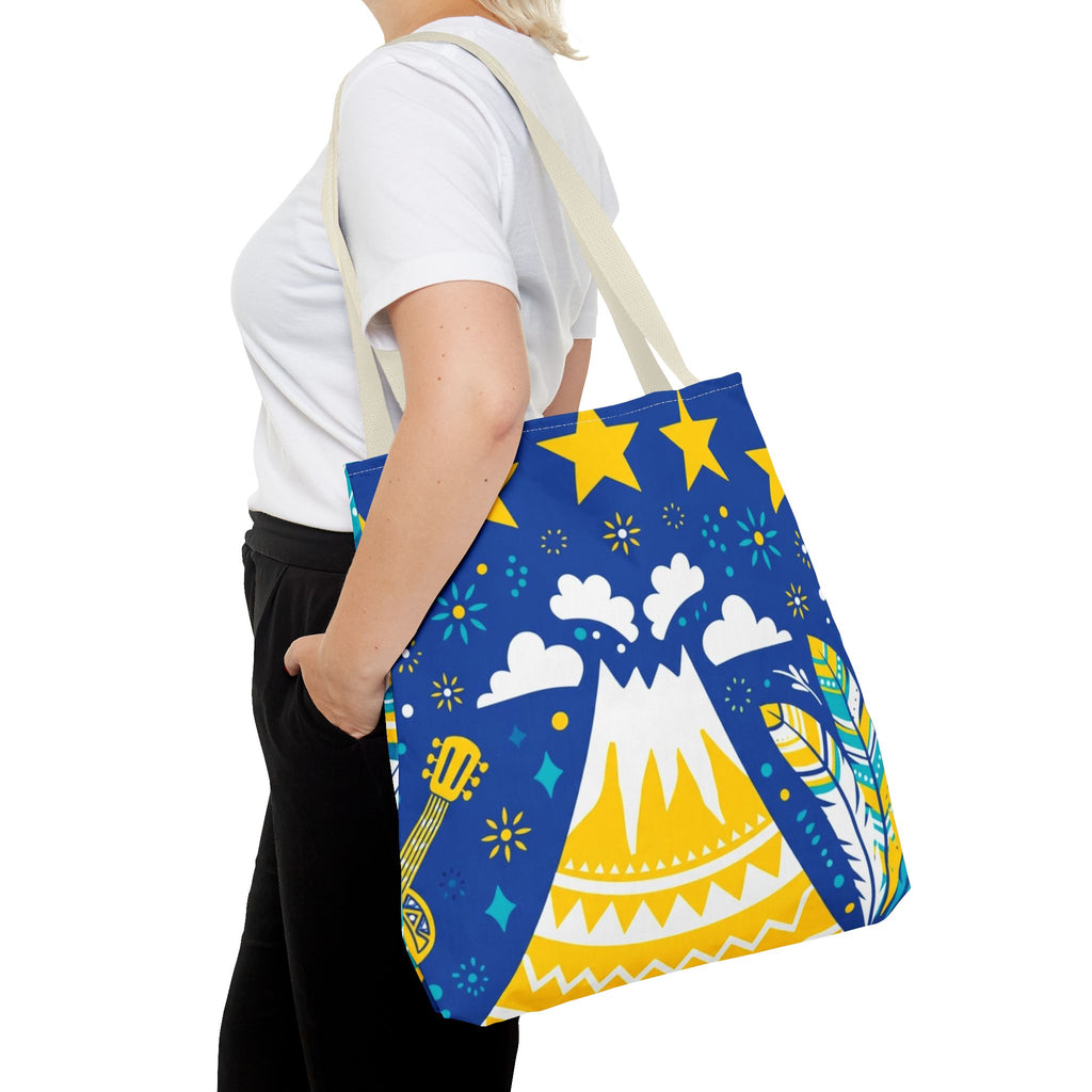 Cape Verde Volcano & Stars Tote Bag