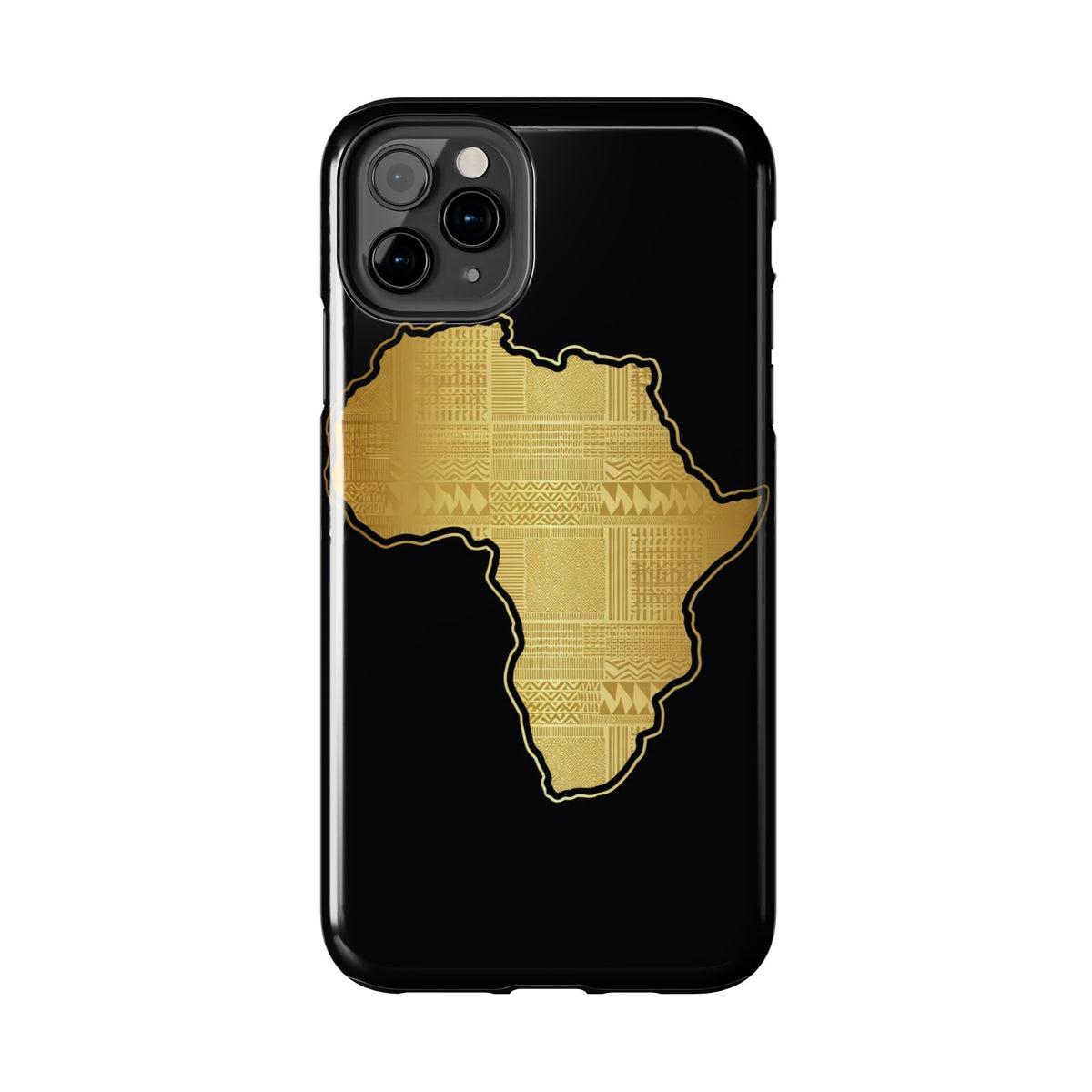 Africa Gold Map Phone Case