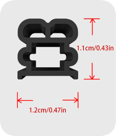 Automotive Door Seal Strip - Noise Reduction Weatherstrip