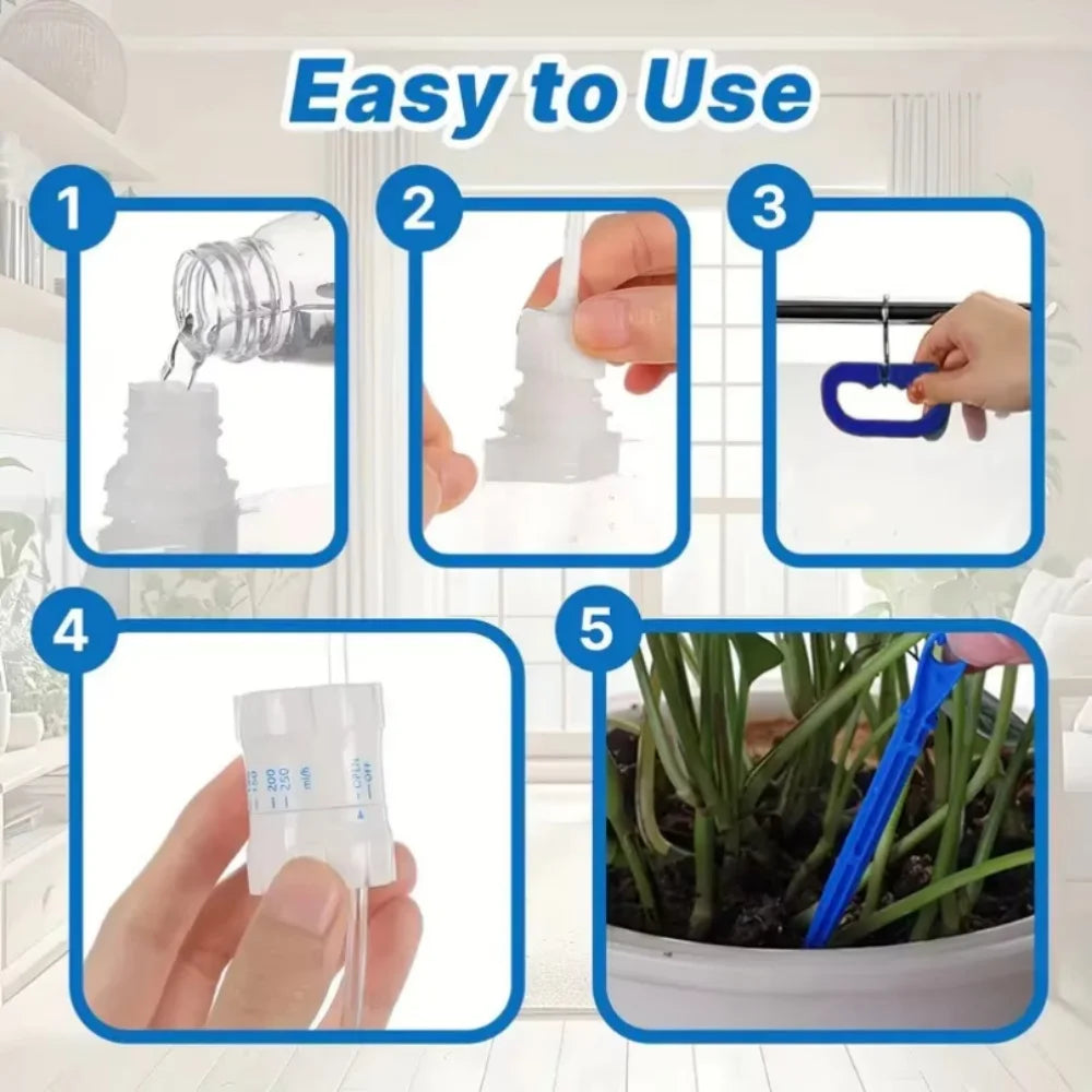 1pc 5.2L/6.5L Automatic Watering Device Plant Watering Bag Control Of Water Dripping Flow Water Bag Lazy Travel Dripper