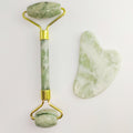 110g Xiu Yu White Jade Facial Roller Gua Sha Set