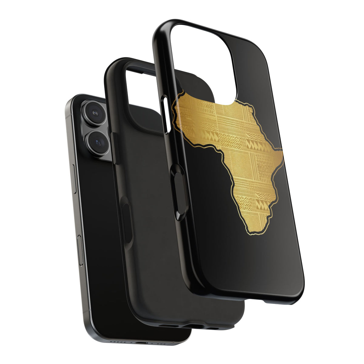 Africa Gold Map Phone Case