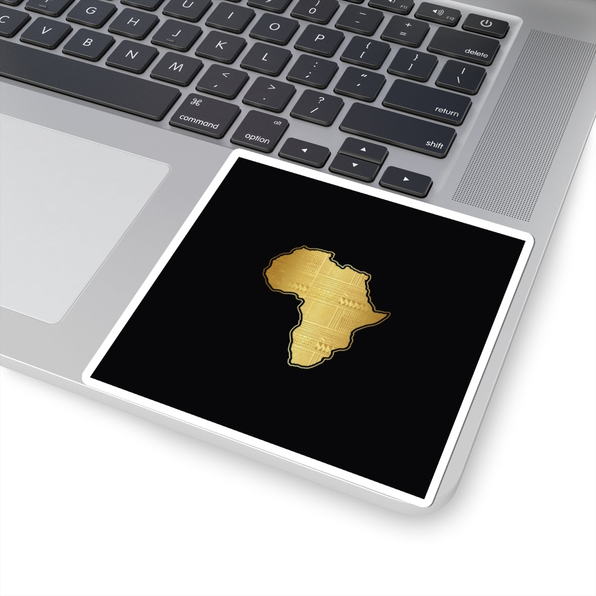 Gold Africa Map Kiss-Cut Sticker