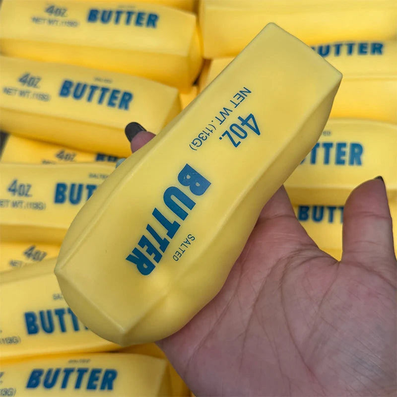 Butter Stick Squishy Stress Ball Fidget Toy Crunchy Squeeze Round
