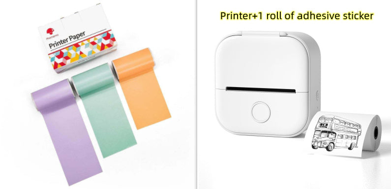 Portable Mini Thermal Label Printer, Bluetooth