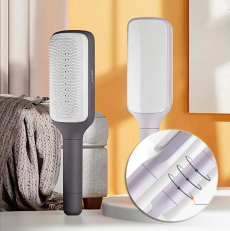 4-in-1 Self-Cleaning Hair Brush