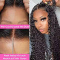 Deep Wave Human Hair 13x4 13x6 HD Lace Front Wig 7x6 Pre Plucked For