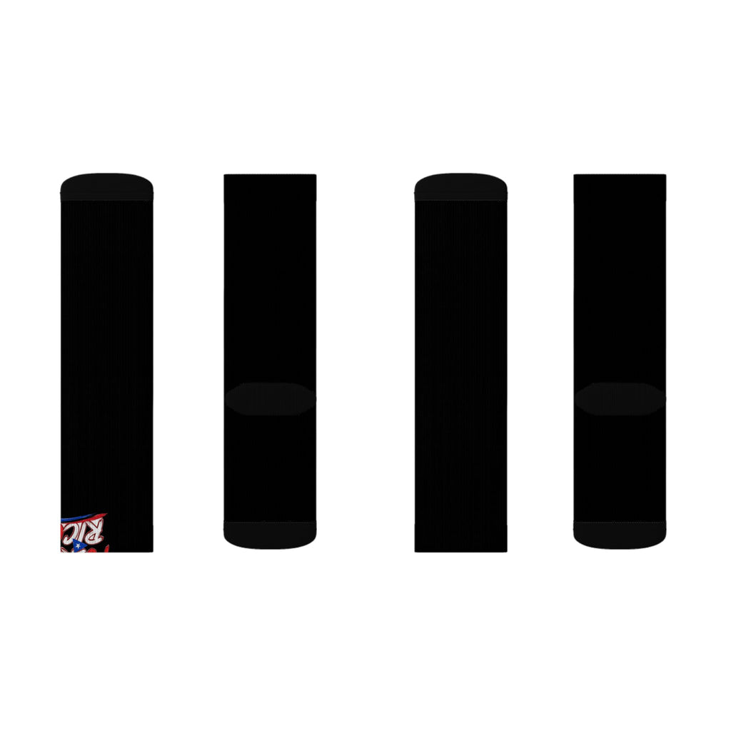 Puerto Rico Wordmark Socks - Black