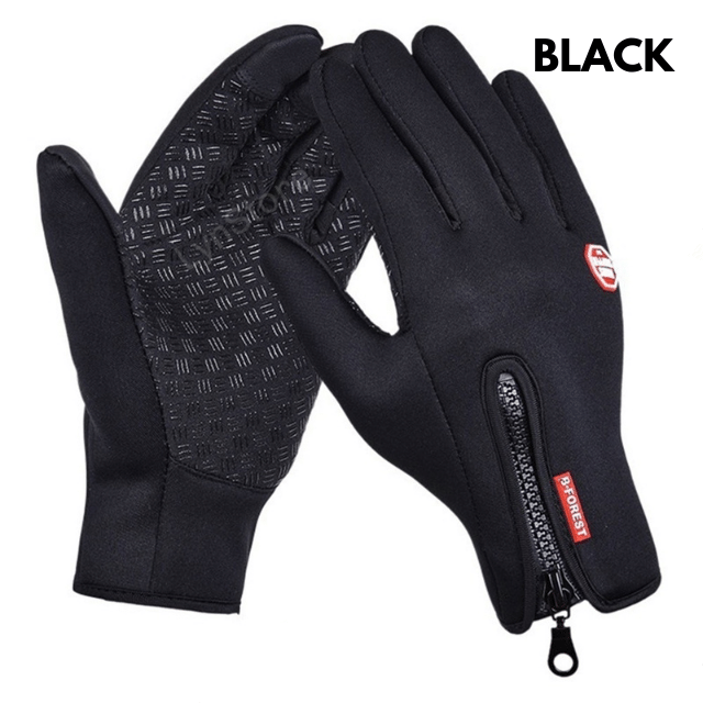 Heated Winter Gloves - Touchscreen, Waterproof, Fleece Lined