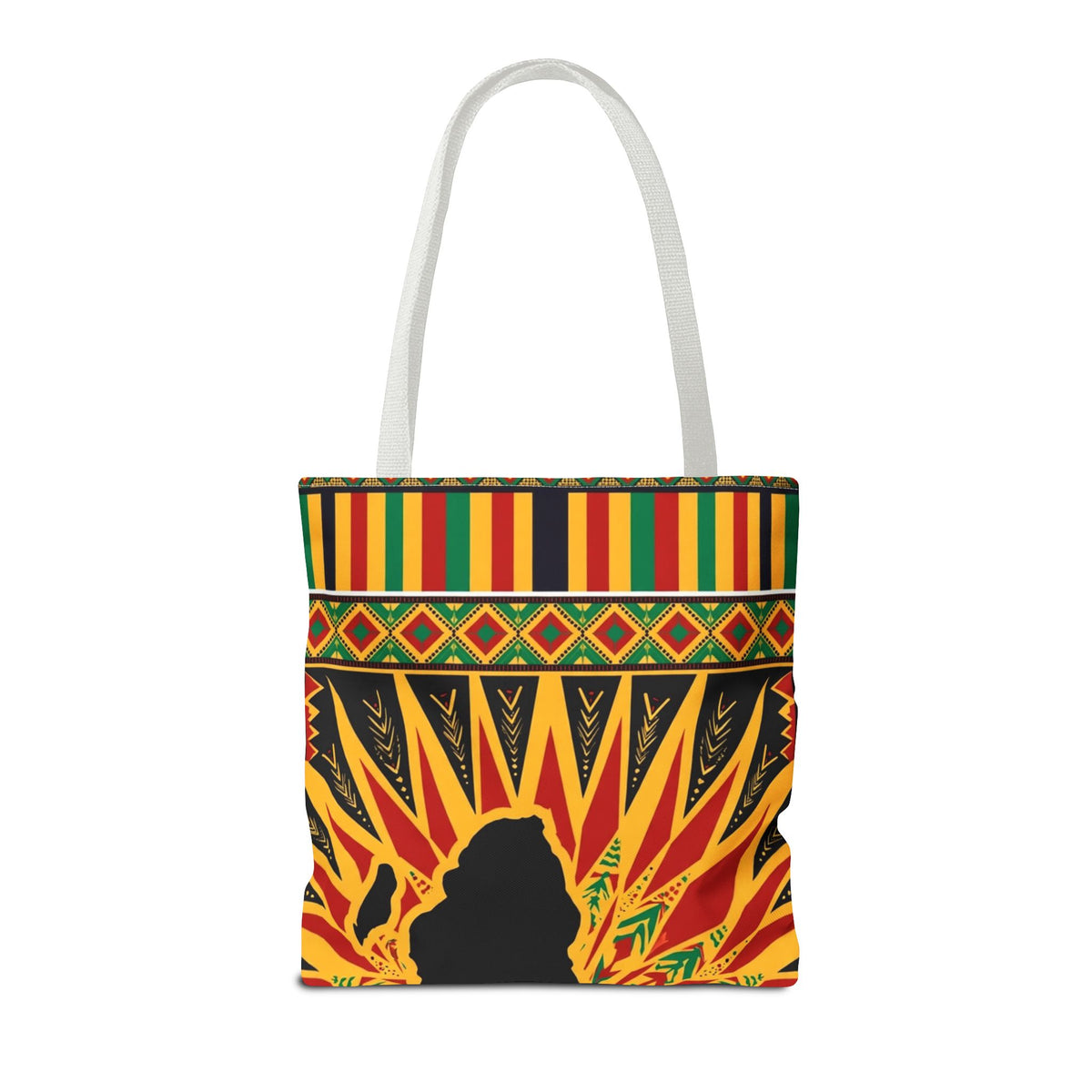 Africa Kente Sunburst Tote Bag