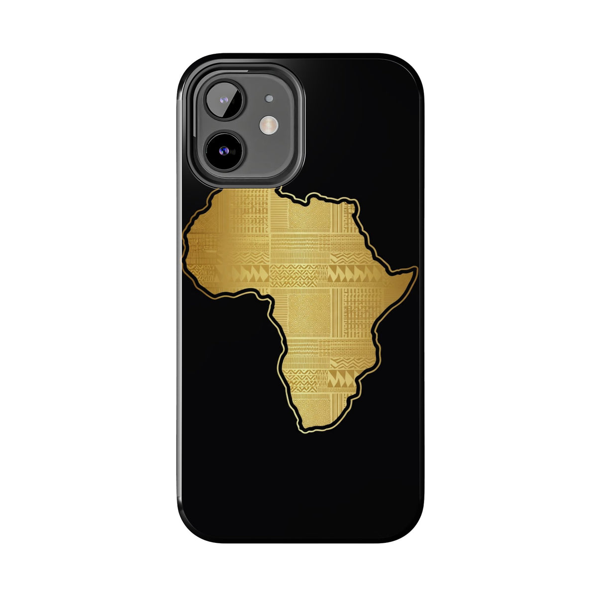 Africa Gold Map Phone Case
