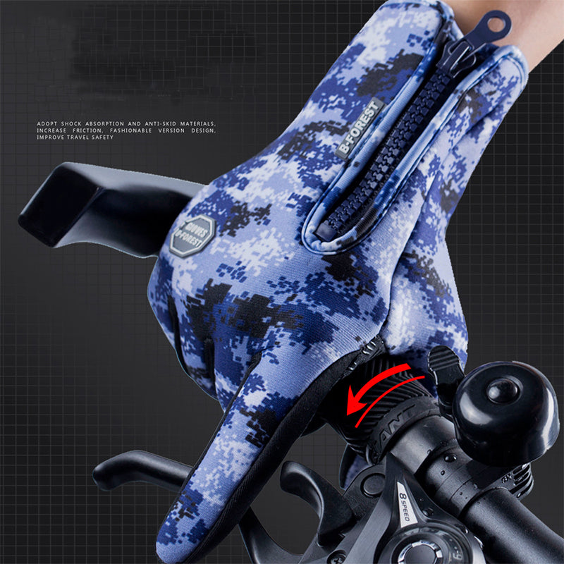 Heated Winter Gloves - Touchscreen, Waterproof, Fleece Lined