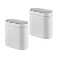 2-Pack Touchless Motion Sensor Trash Can - White