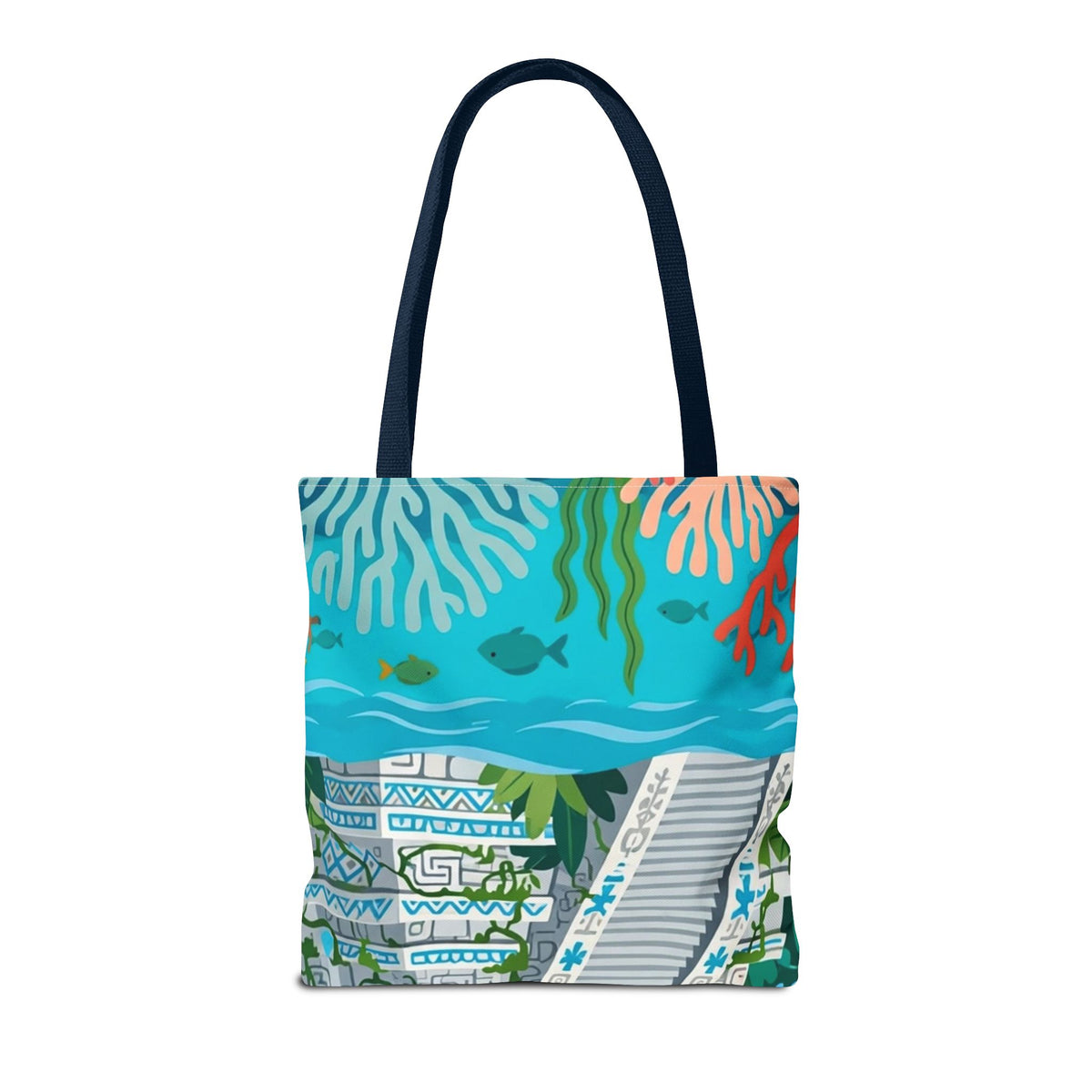 Honduras Macaw & Ruins Tote Bag