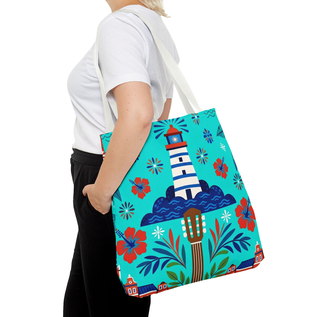 Dominican Republic Guitar & Maracas Tote Bag