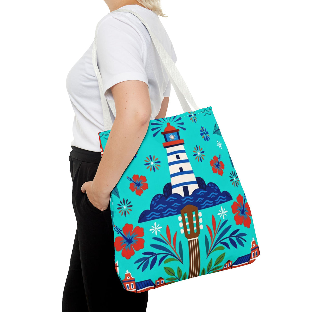Dominican Republic Guitar & Maracas Tote Bag