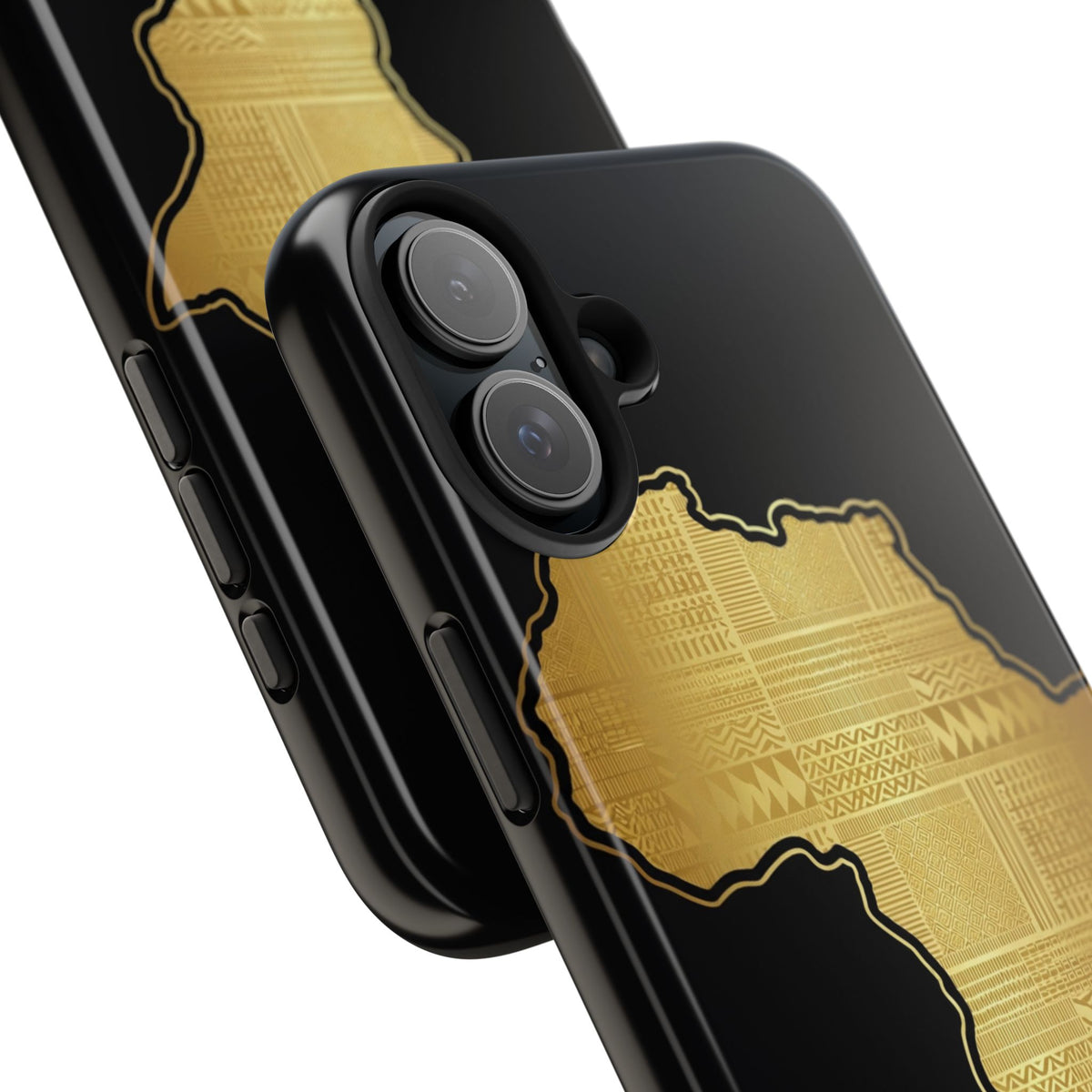 Africa Gold Map Phone Case