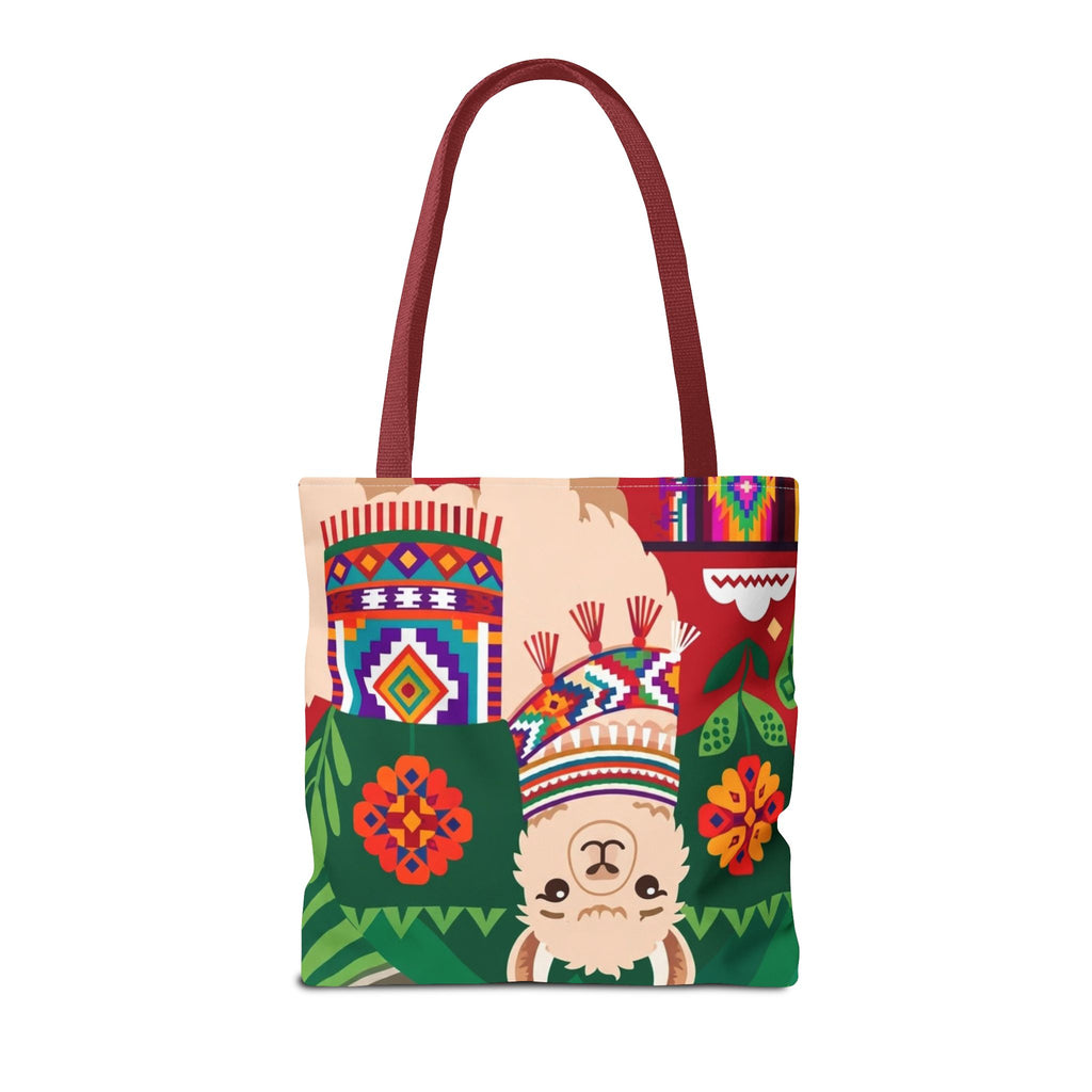 Peru Llama & Machu Picchu Tote Bag