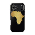 Africa Gold Map Phone Case