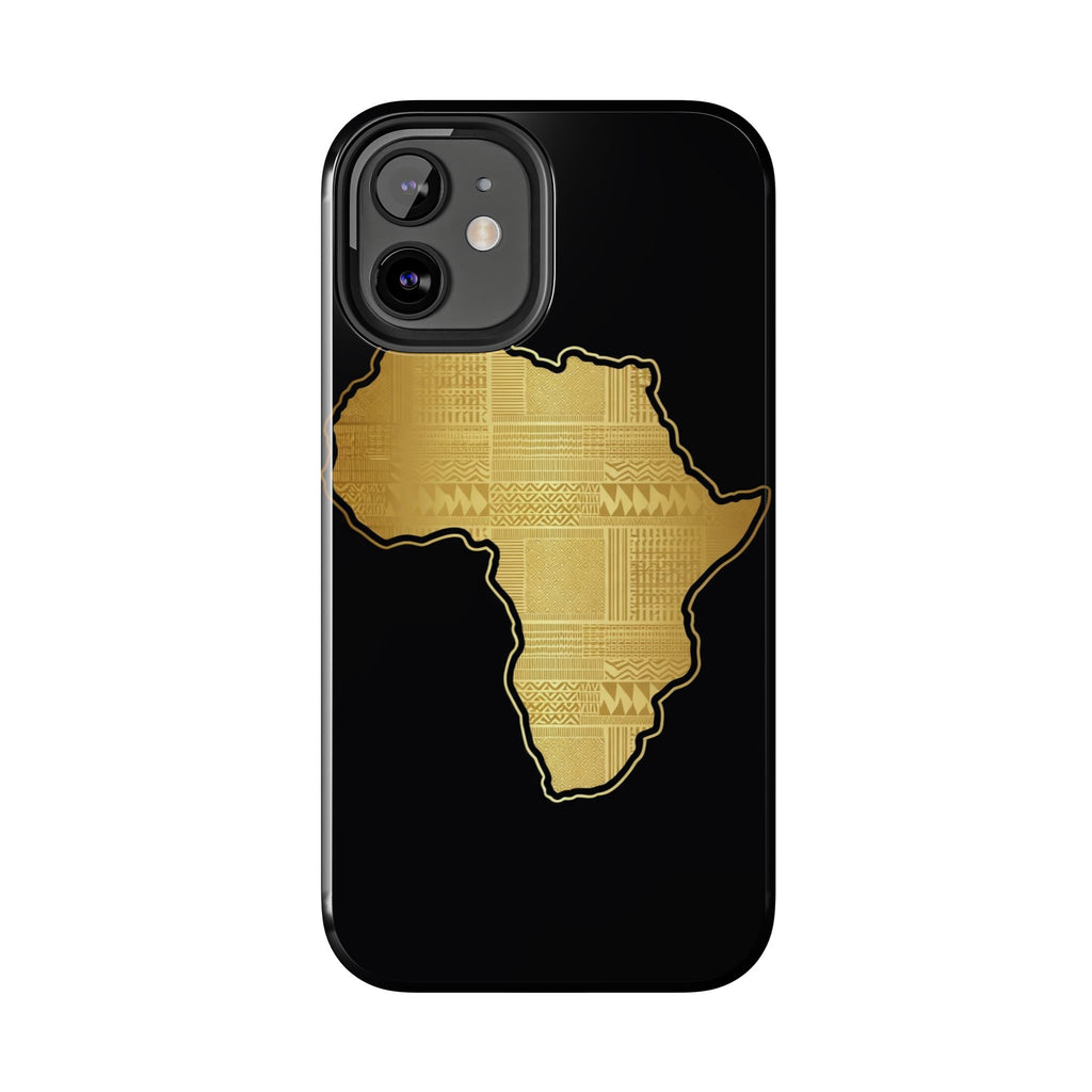 Africa Gold Map Phone Case