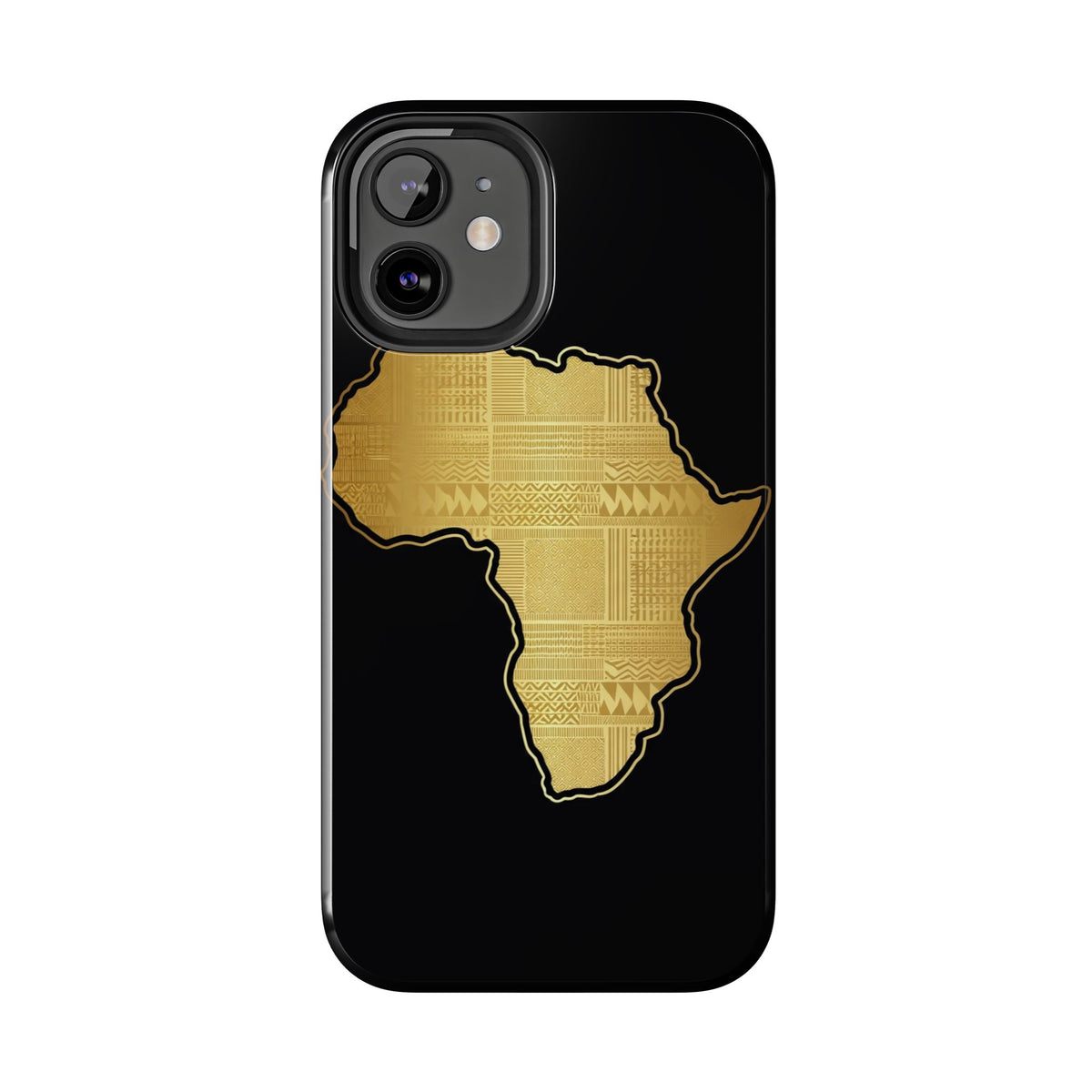 Africa Gold Map Phone Case