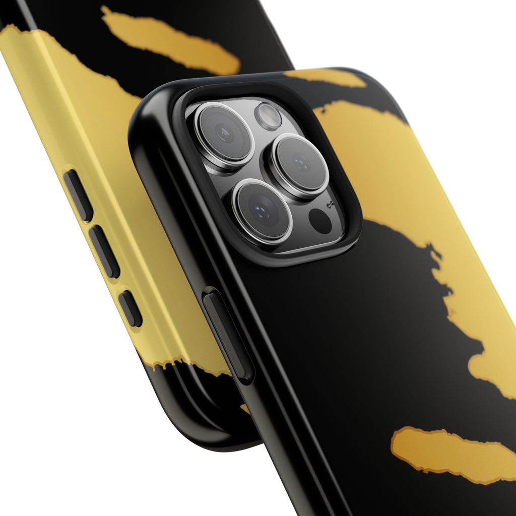 Haiti Gold Map Phone Case