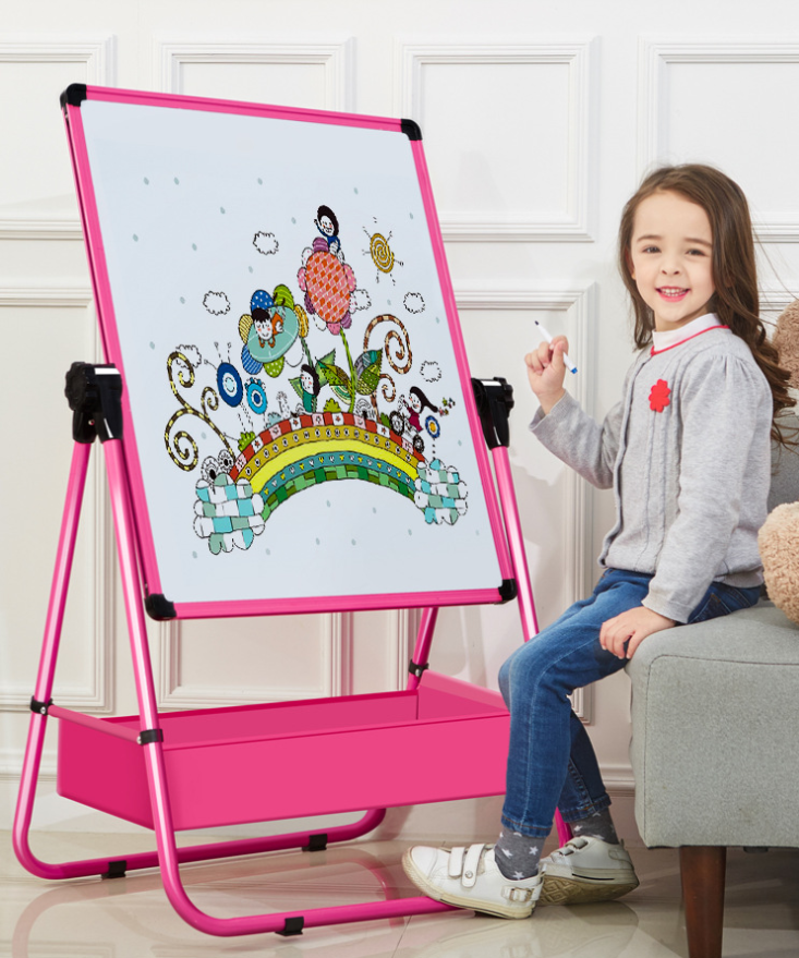 Kids Adjustable Double-Sided Magnetic Drawing Easel
