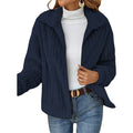 Oversized Fleece Sherpa Jacket with Pockets and Zip Up