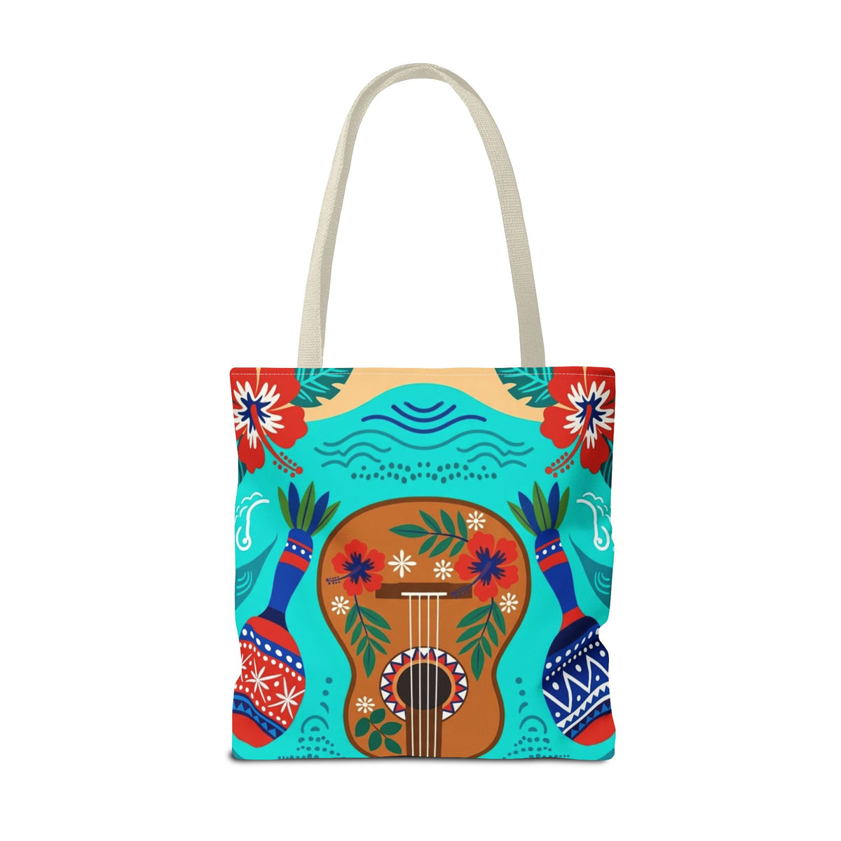 Dominican Republic Guitar & Maracas Tote Bag