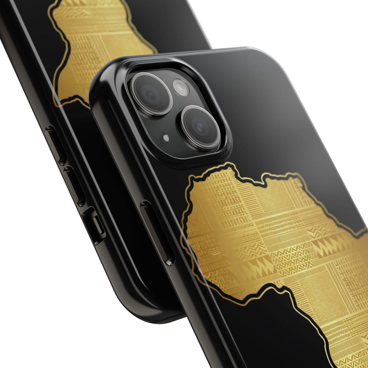 Africa Gold Map Phone Case
