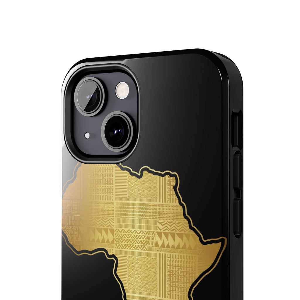 Africa Gold Map Phone Case