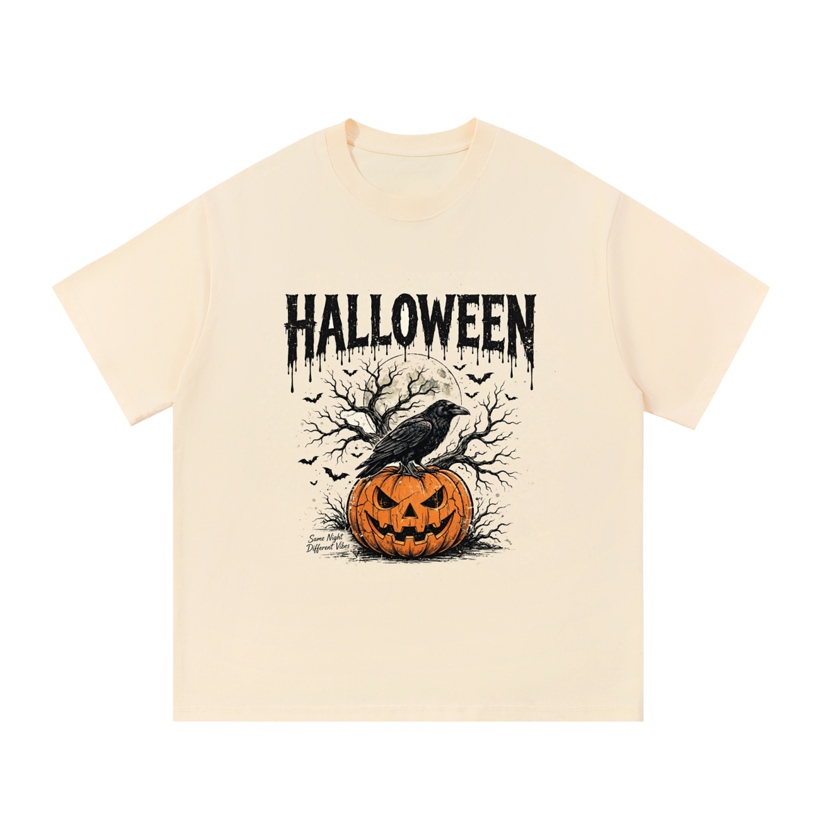 Halloween Raven Pumpkin T-Shirt
