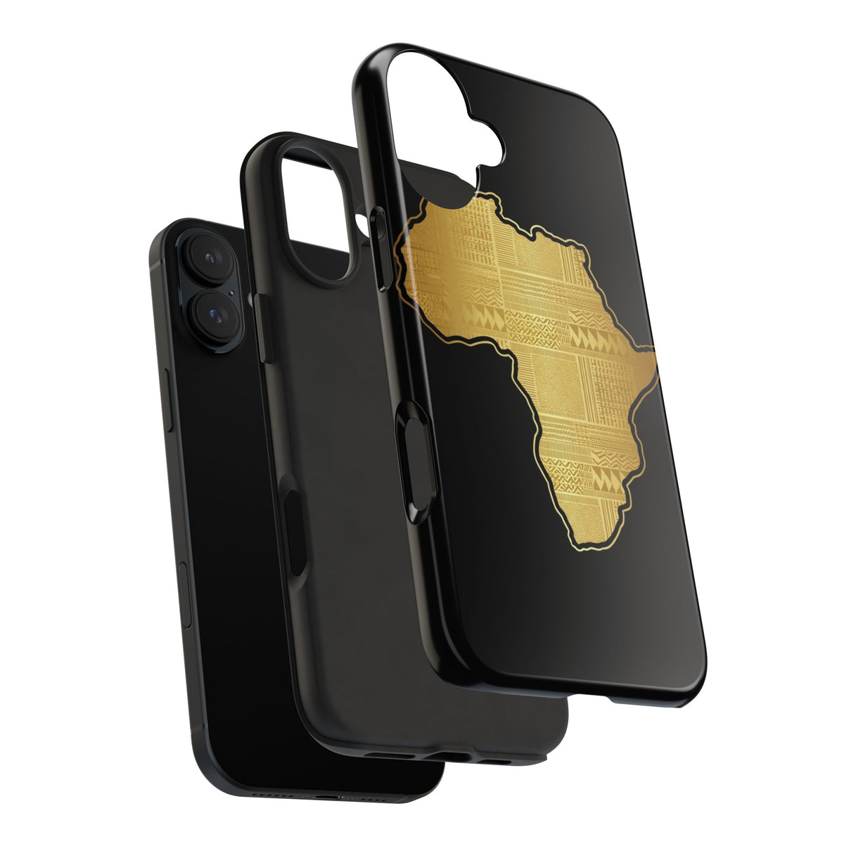 Africa Gold Map Phone Case