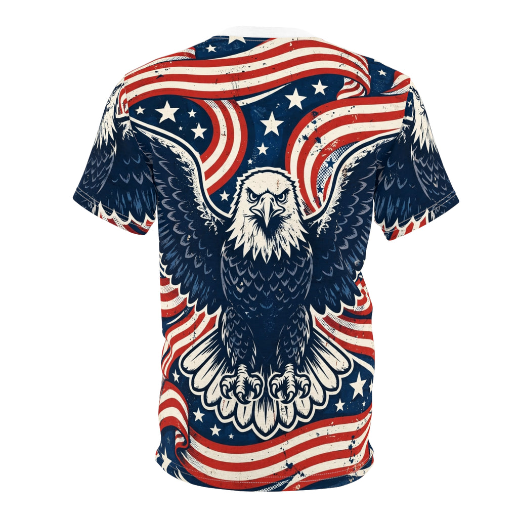 USA Eagle & Flag All-Over Print T-Shirt
