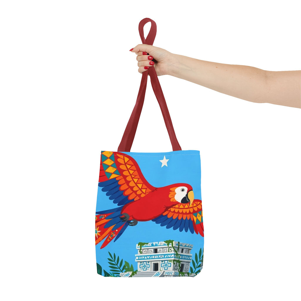 Honduras Macaw & Ruins Tote Bag
