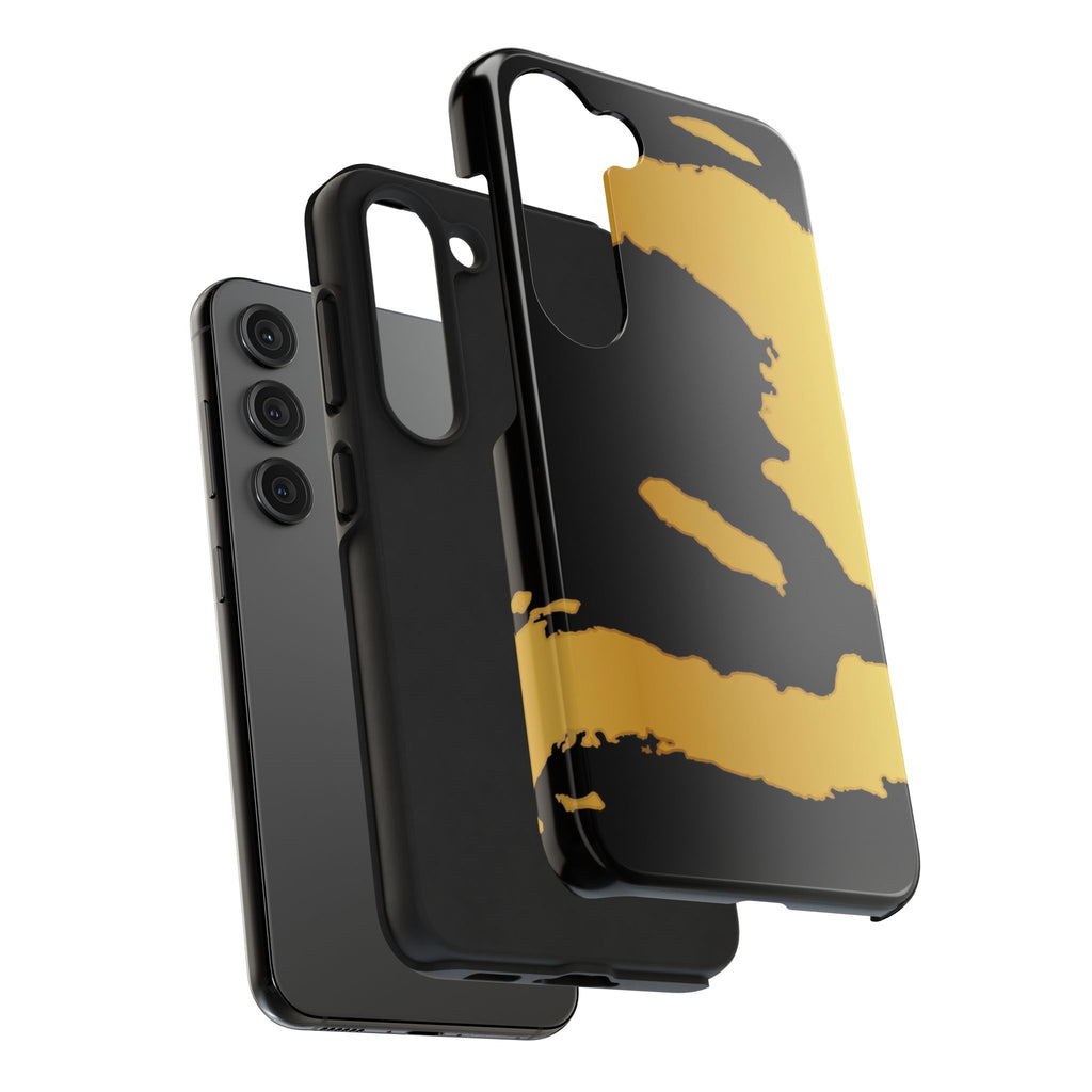 Haiti Gold Map Phone Case