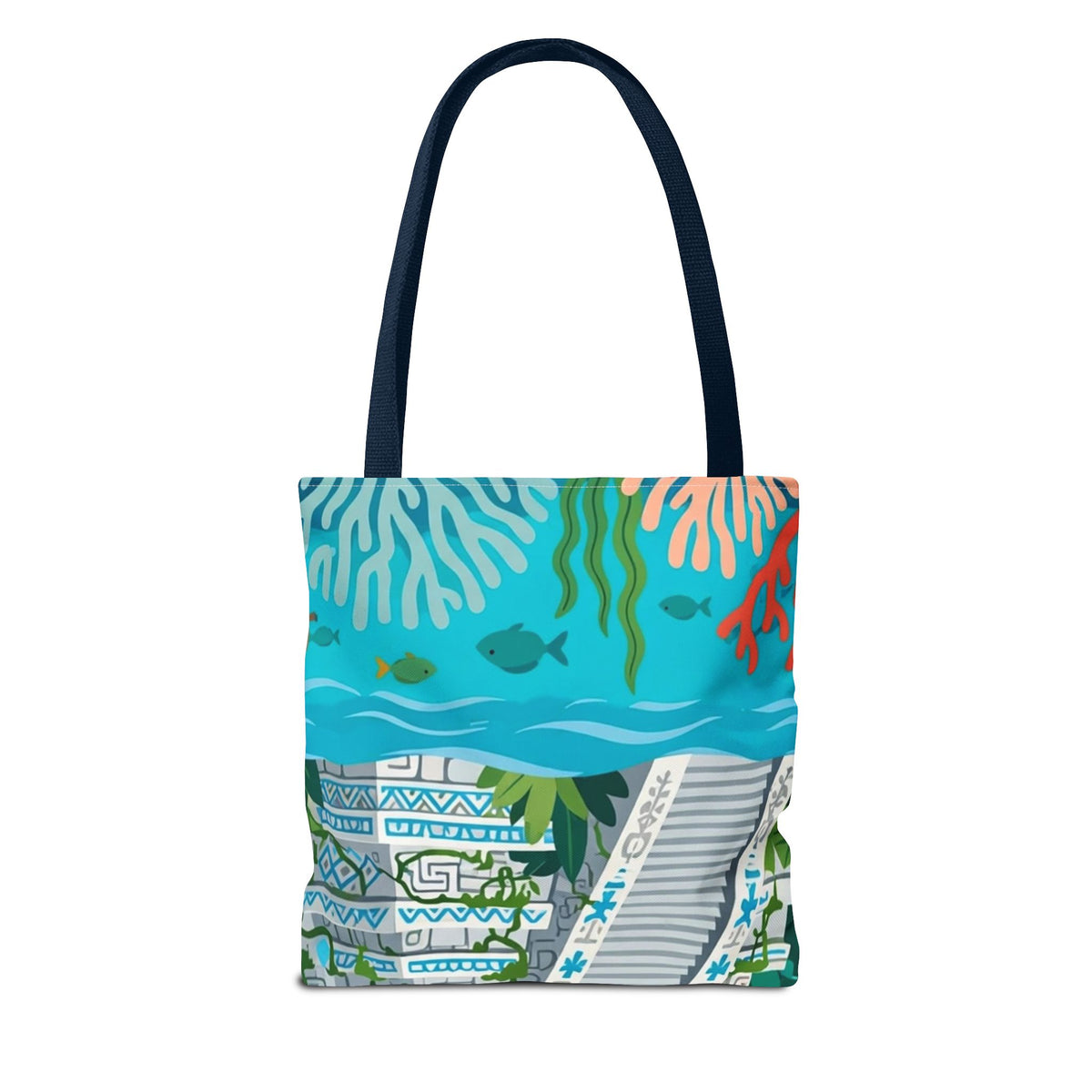 Honduras Macaw & Ruins Tote Bag