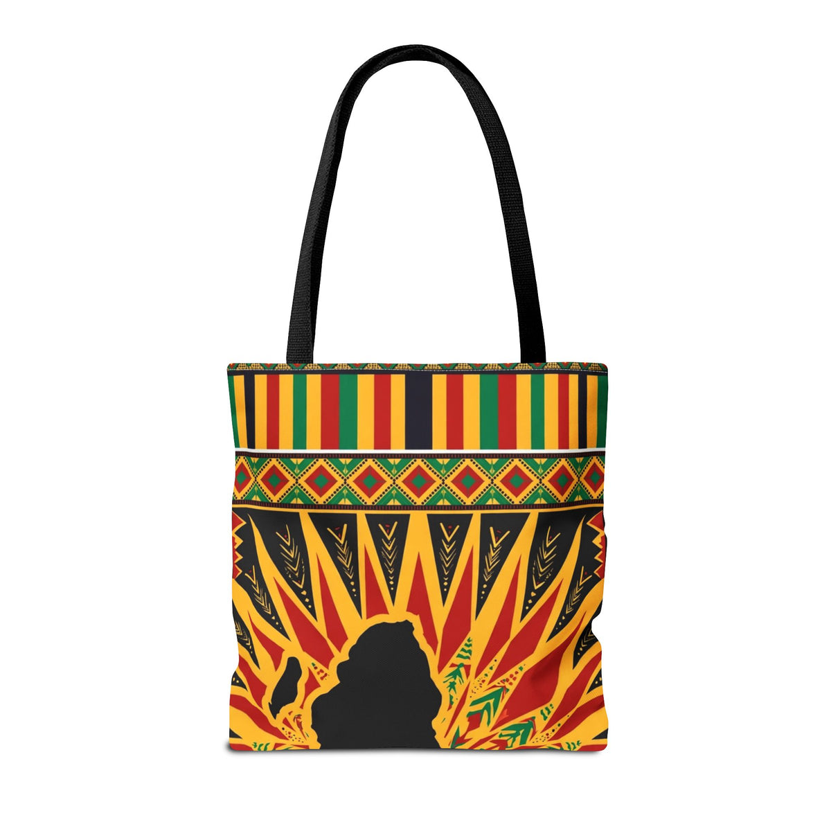 Africa Kente Sunburst Tote Bag