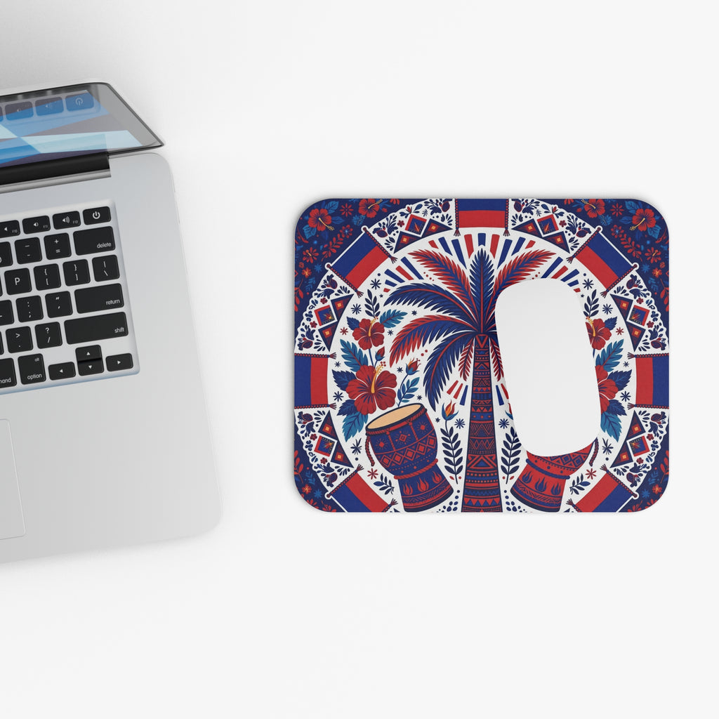 Folk Art Floral Rectangle Mouse Pad