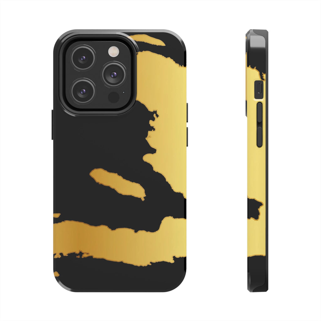 Haiti Gold Map Phone Case