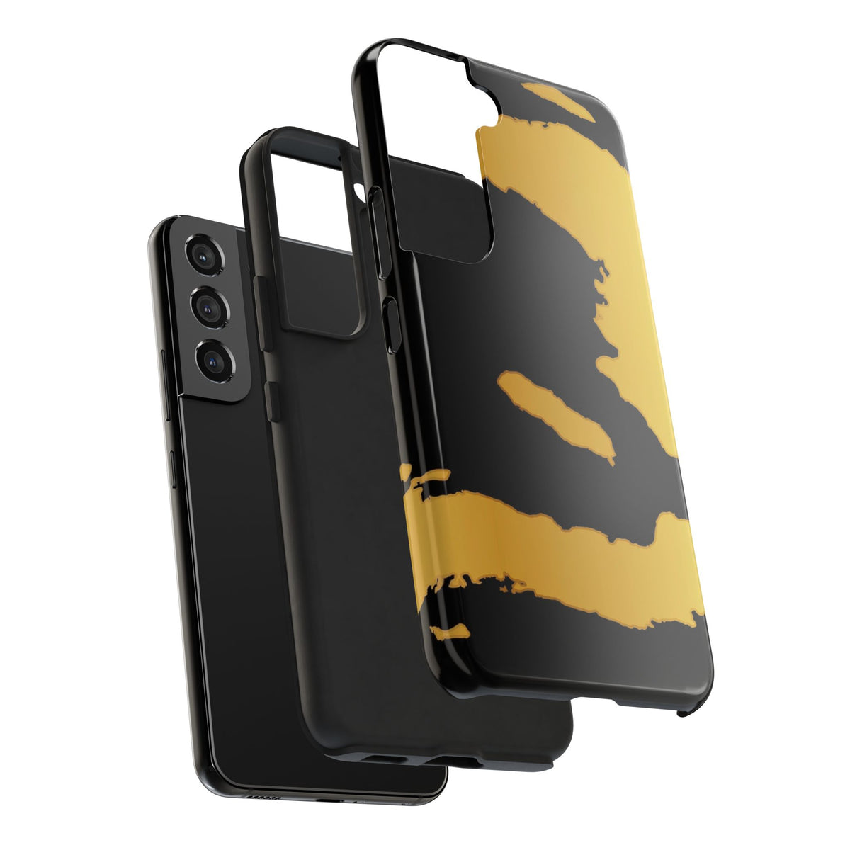 Haiti Gold Map Phone Case