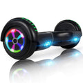 LIEAGLE 6.5" Self-Balancing Hoverboard with LED Lights, for Kids & Adults (Black)